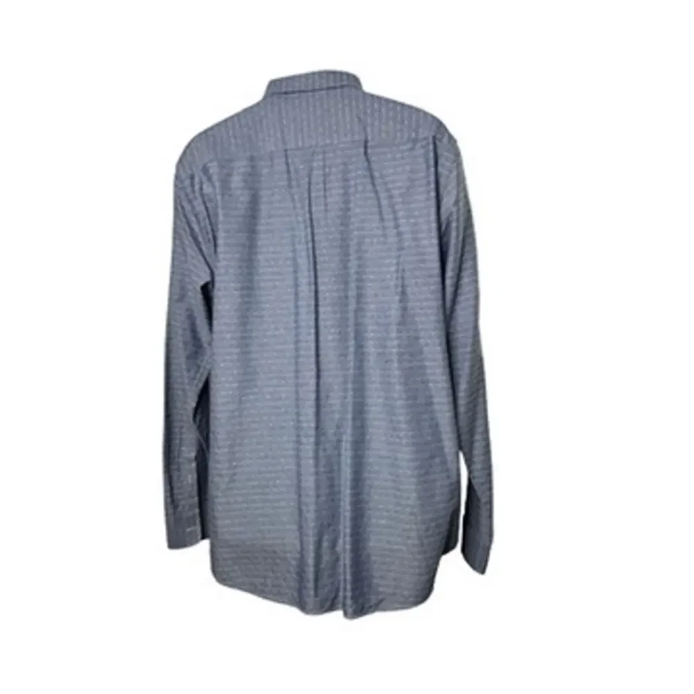 Banana Republic Blue & White Long Sleeve Button Up Shirt Men's XL
